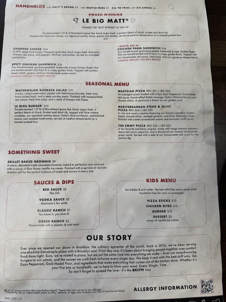 Emmy Squared Pizza: Charlottesville Menu image 3
