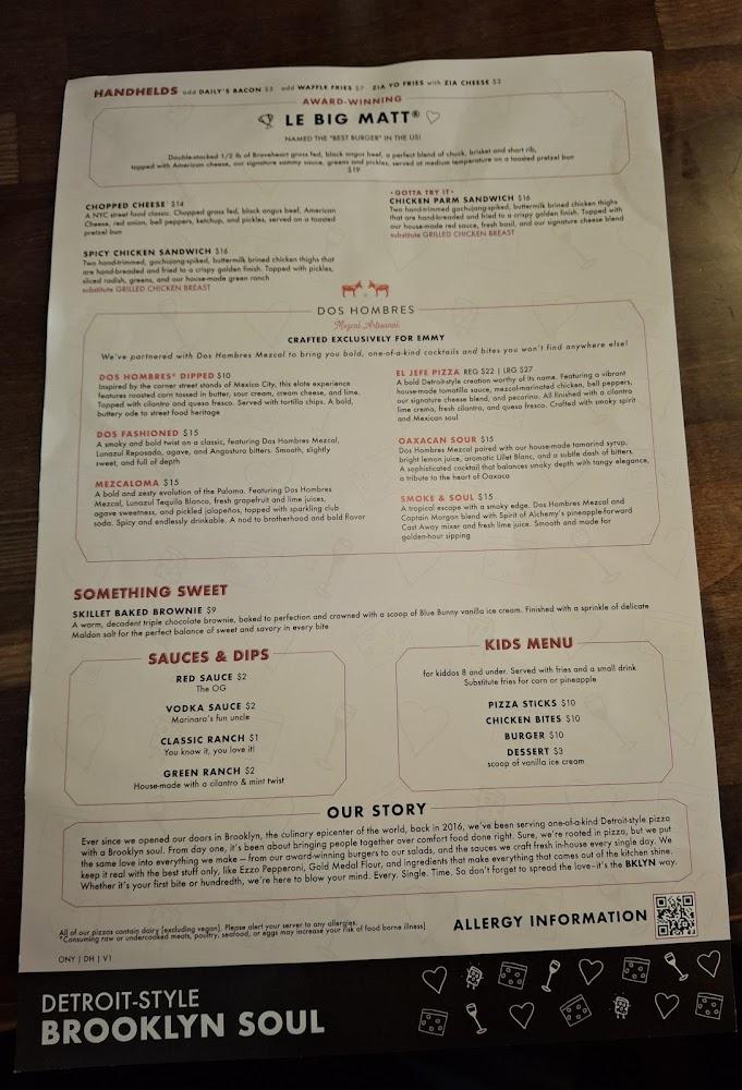 Emmy Squared Pizza: Charlottesville Menu image 4